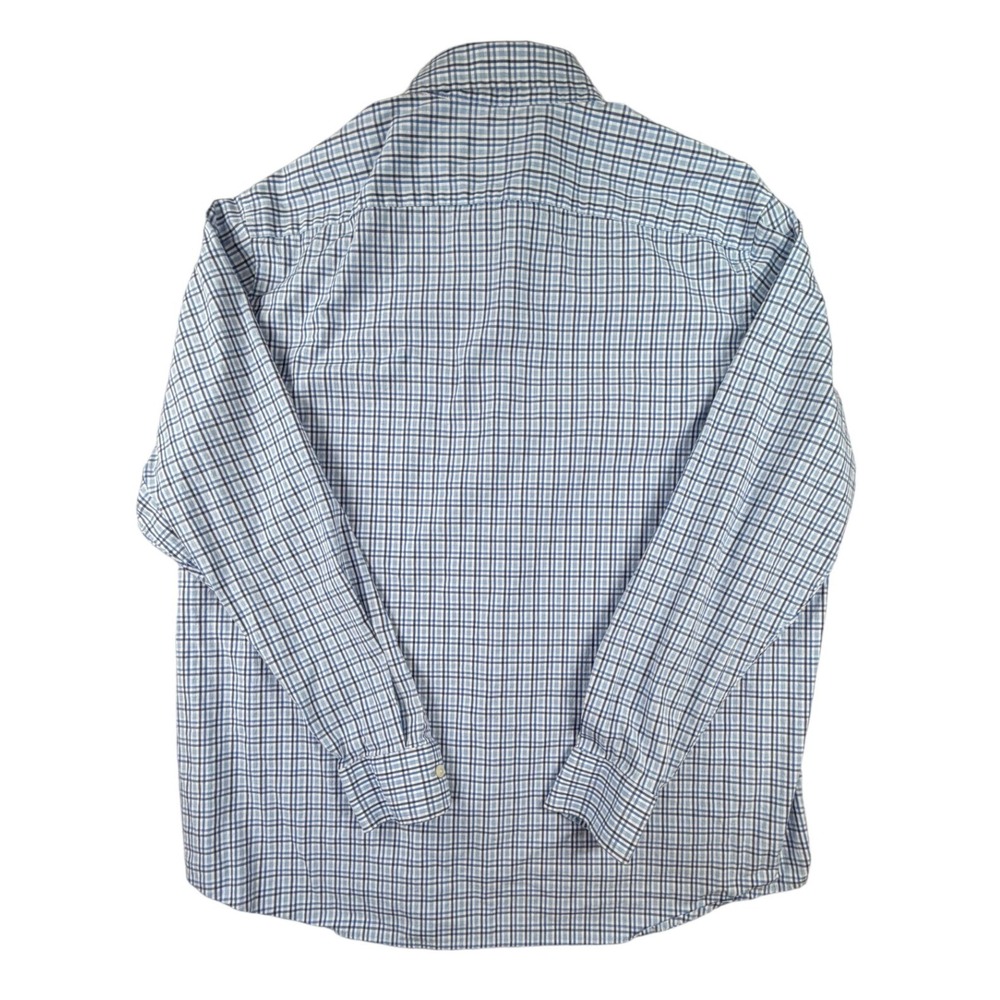 Vineyard Vines Mens XL Classic Fit Cooper Shirt Blue White Plaid Button Down - Picture 3 of 5